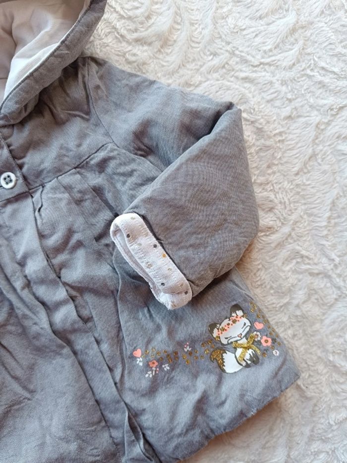 Manteau à capuche Fille 12 mois renard Orchestra - photo numéro 4
