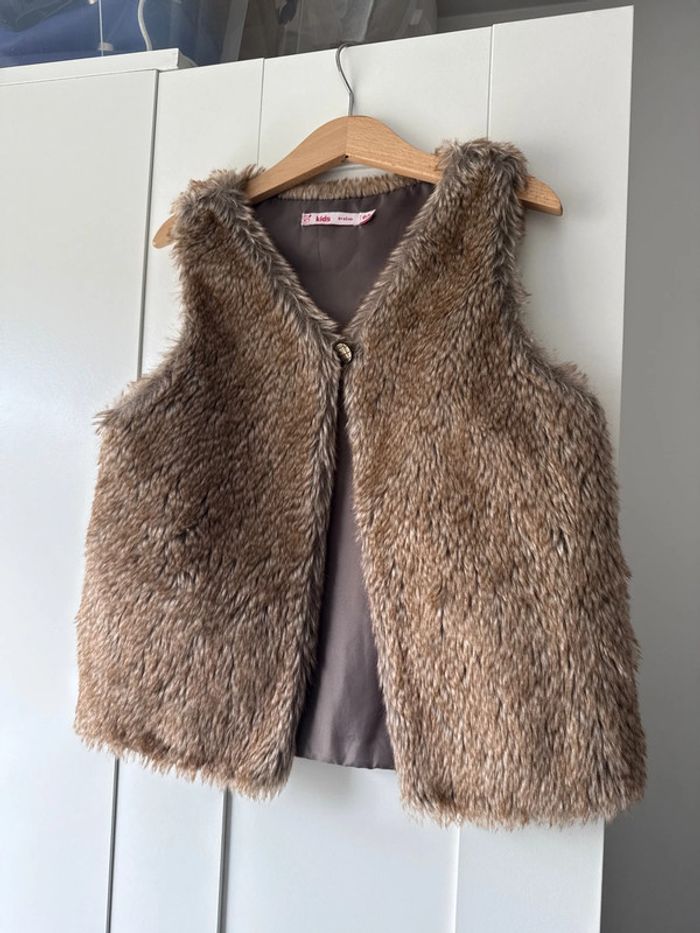 Sans manche moumoute fille