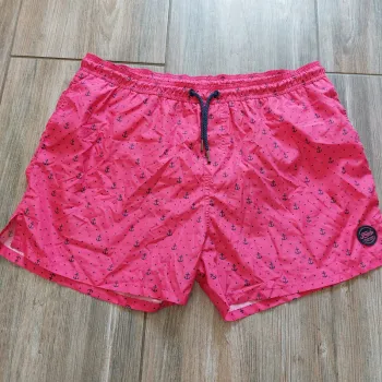 Short de bain Fresh taille XXL rose avec ancre marine