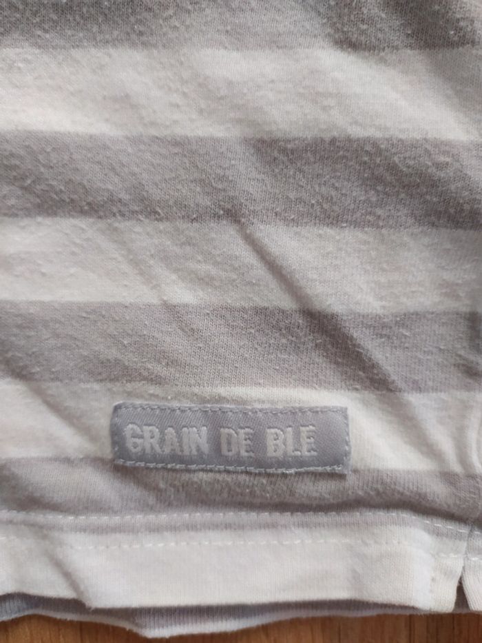 T-shirt manches longues capuche grain de blé 18M - photo numéro 8