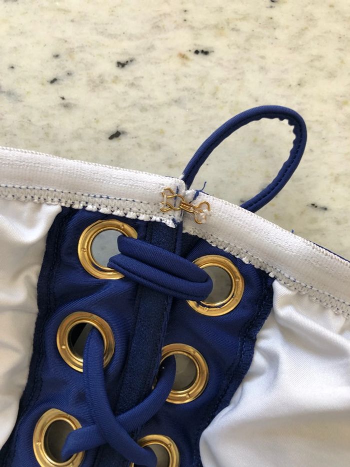 Maillot de bain 1 pièce bustier marine Venus - photo numéro 4