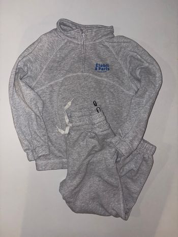 Ensemble de jogging gris H&M fille 6-7 ans