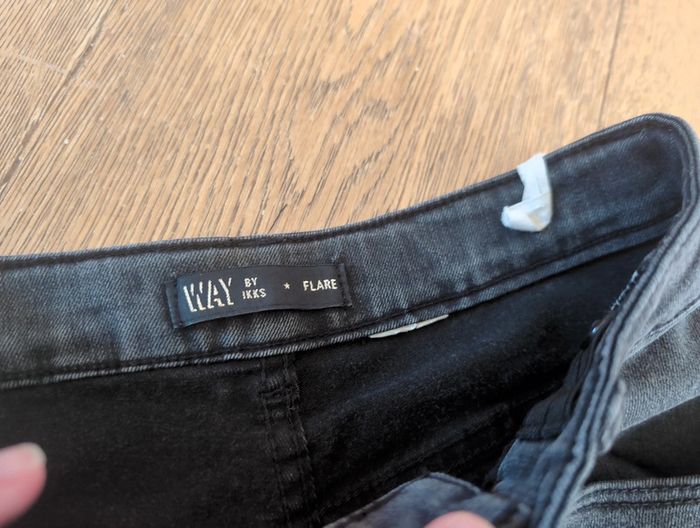 Jean noir taille haute flare ikks 14 ans - photo numéro 2