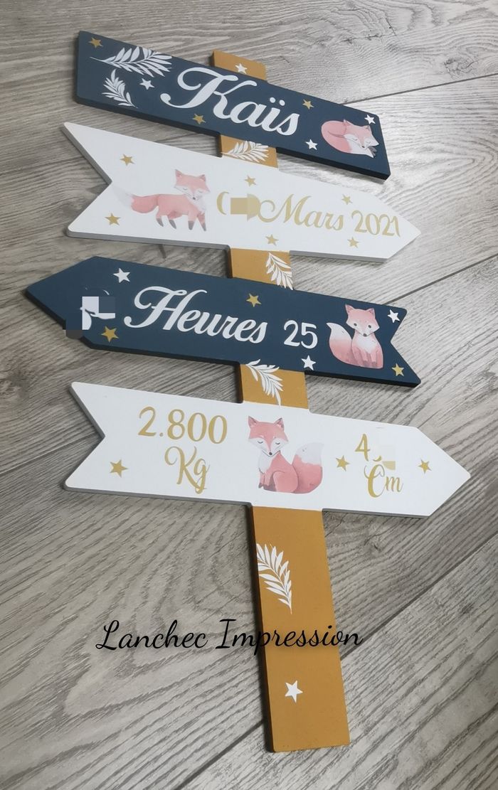 Panneau directionnel personnalisé - photo numéro 2