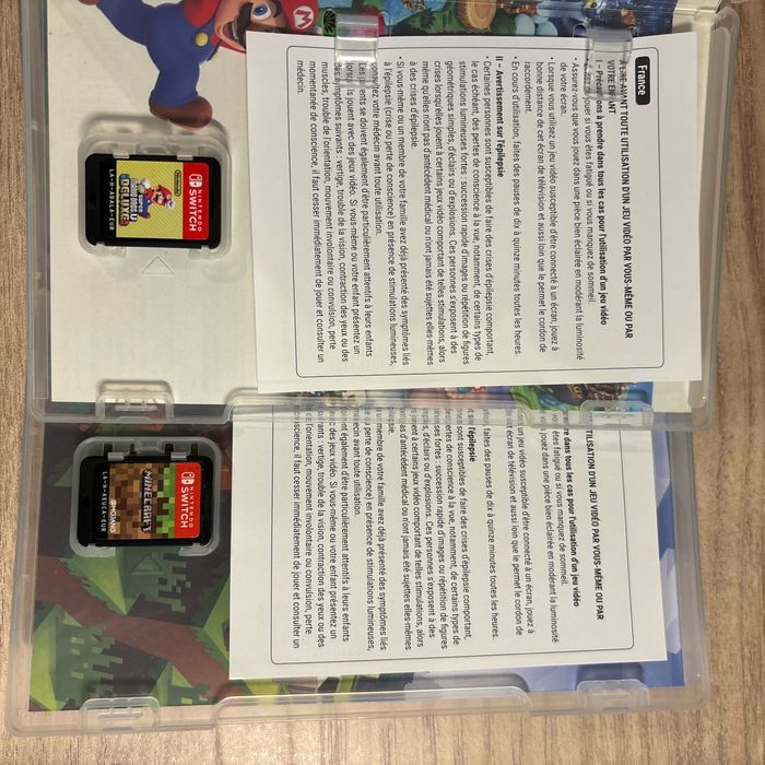 Lot Jeux Mario bros et Minecraft - photo numéro 2