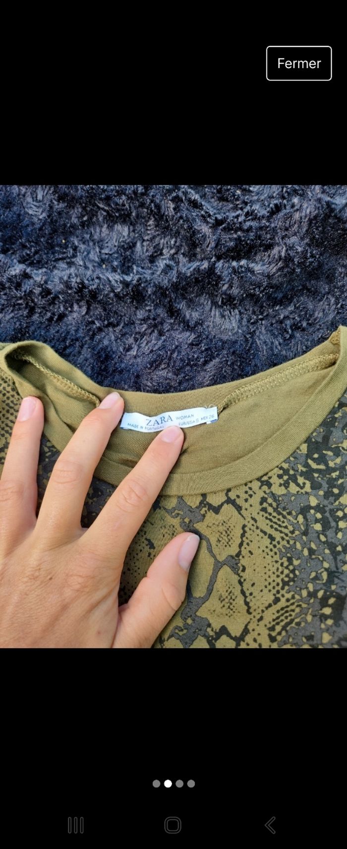 T shirt Kaki Zara - photo numéro 2