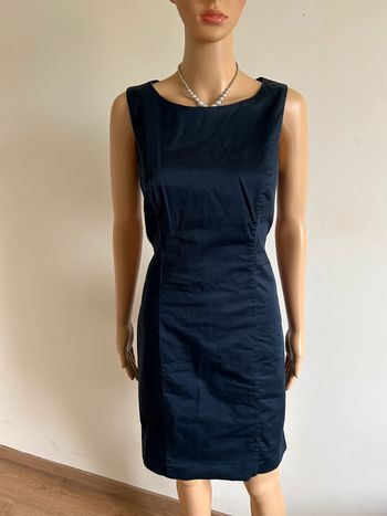 Robe bleue marine sans manches S.Oliver taille française 38 TBE