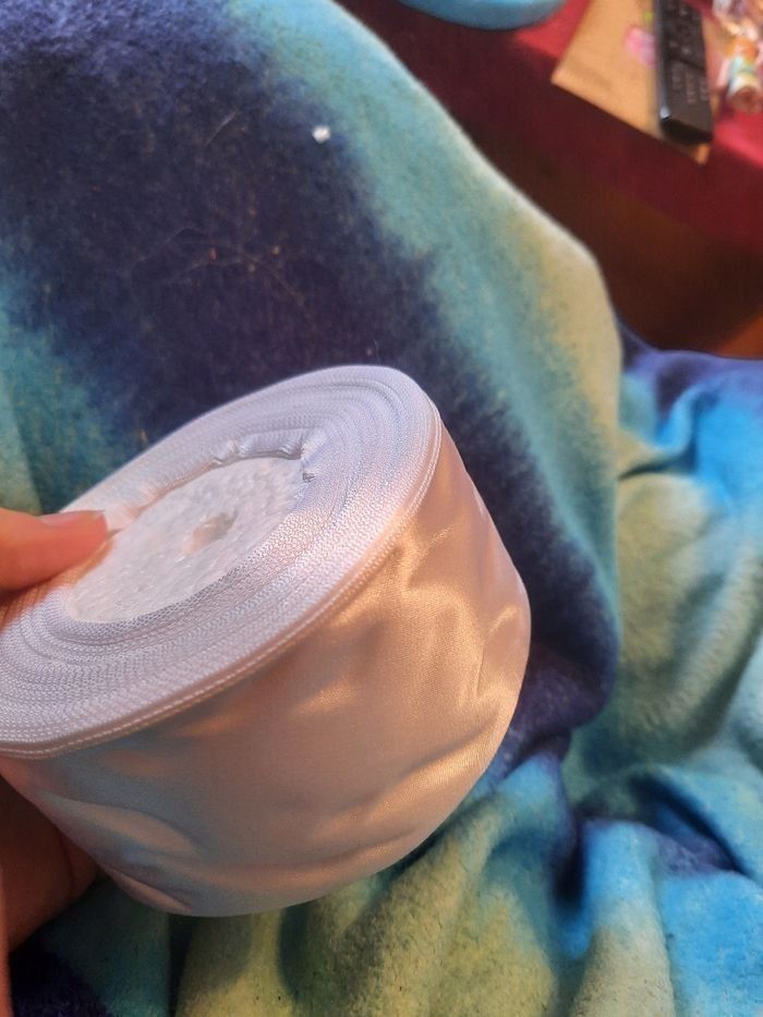 Gros ruban satiné blanc 50mm 250m