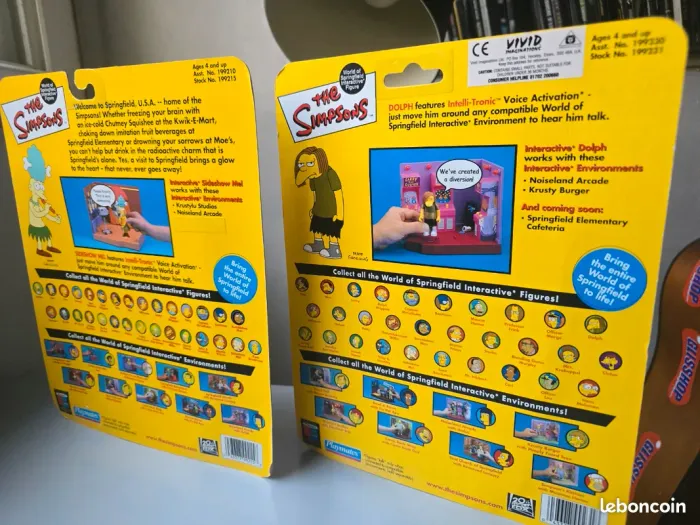 Figurine Playmates Simpsons Mel série 5 + Dolph série 7 WOS - photo numéro 2