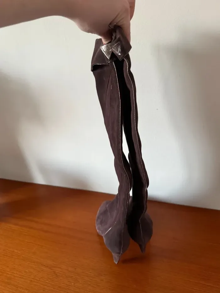 Bottes cavalière marron Diesel - photo numéro 4