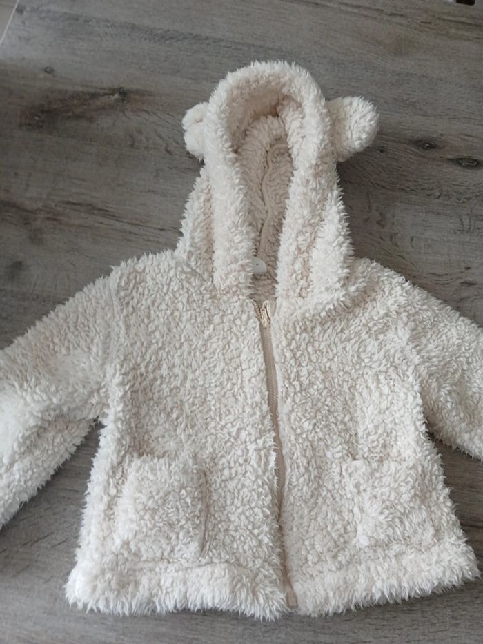 Veste molletonnée beige - photo numéro 2