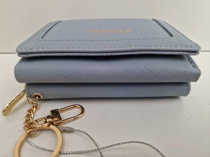 Portefeuille Muiikola Cuir Synthétique Bleu Ciel Doré - photo numéro 14