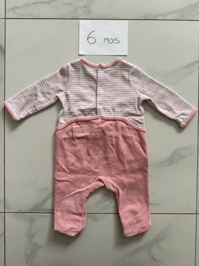 Pyjama velours sergent major 6 mois - photo numéro 2