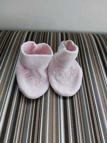 Chaussons naissance-1mois fille