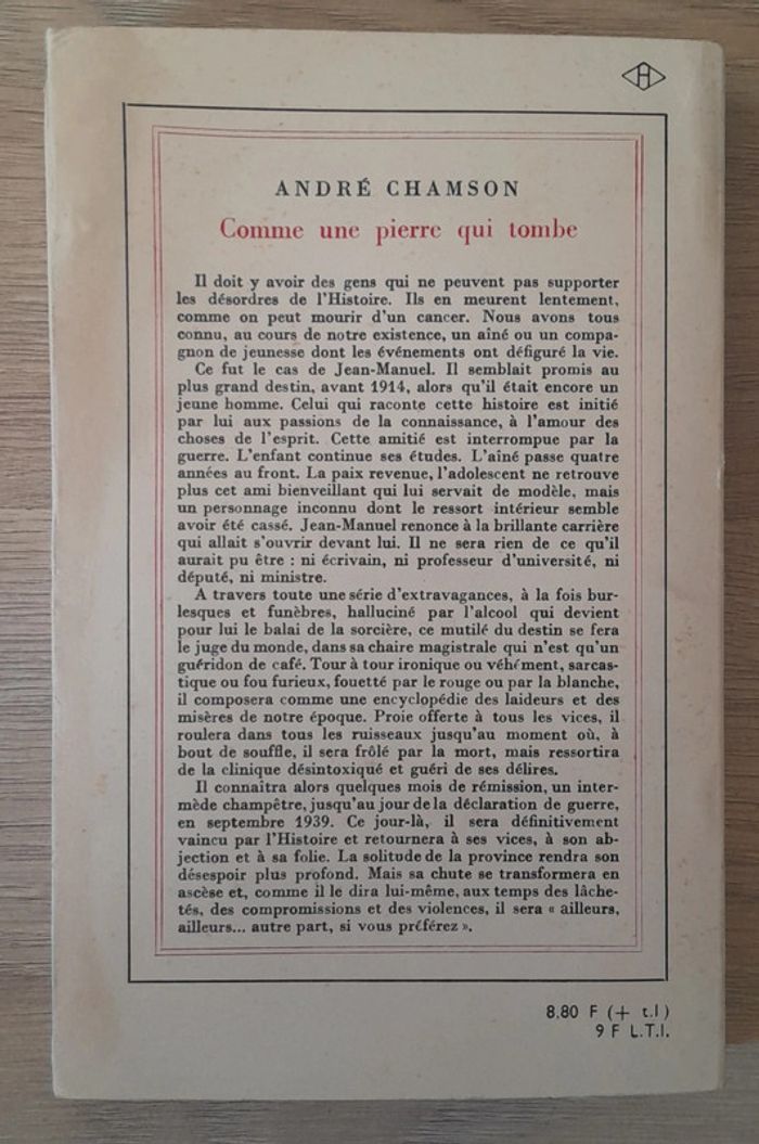 André chamson comme une pierre qui tombe - photo numéro 3