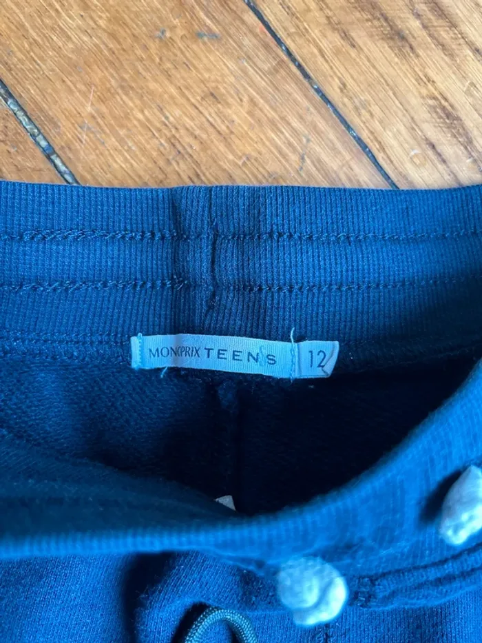 Short bleu marine taille 12 ans Monoprix - photo numéro 3