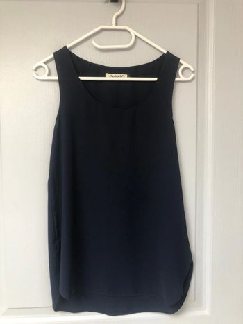 Débardeur fluide, bleu marine, taille S