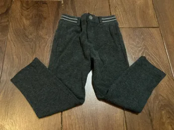 pantalon habillé garcon IKKS gris foncé chiné taille 3 ans