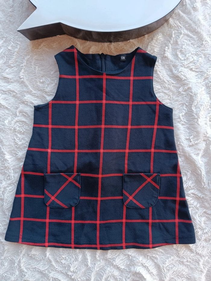 Robe à carreaux Fille 12 mois - photo numéro 2