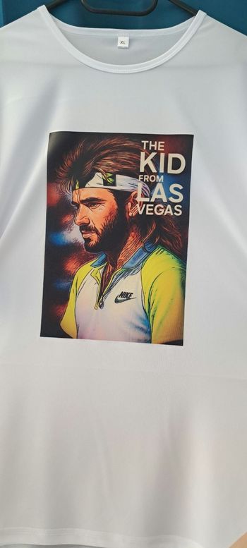 T-shirt  blanc Agassi
