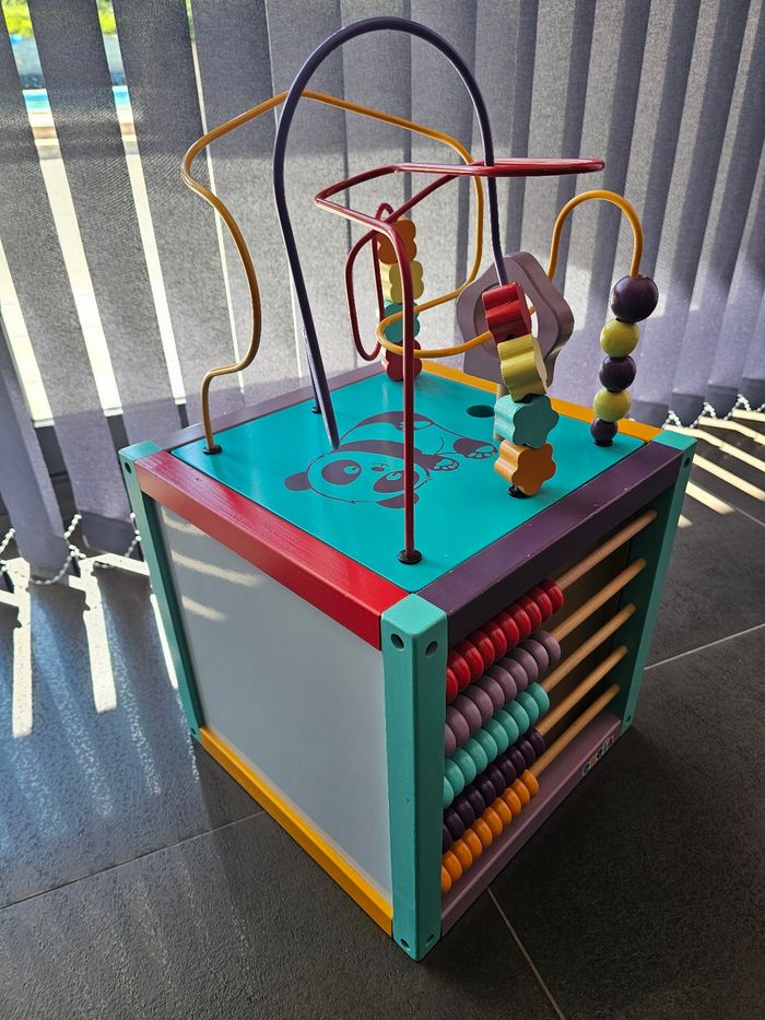 Jeu éducatif Montessori + cubes construction