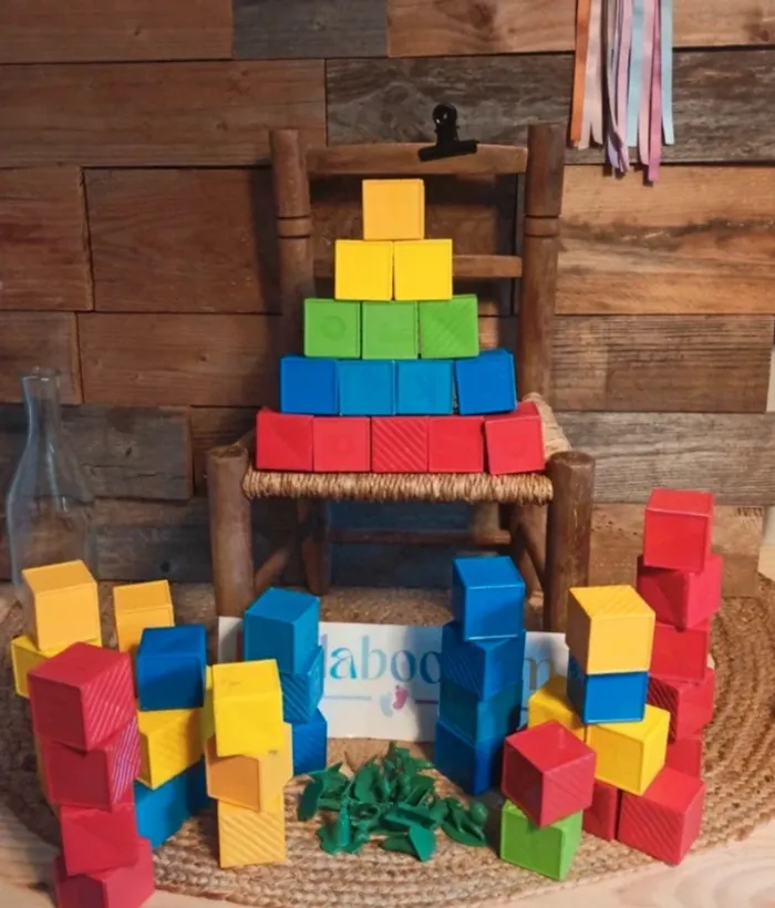 Jouets combi cubes Cubes tupperware vintage animaux tbe