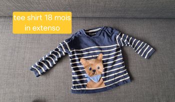 Tee shirt manches longues 18 mois in extenso comme neuf