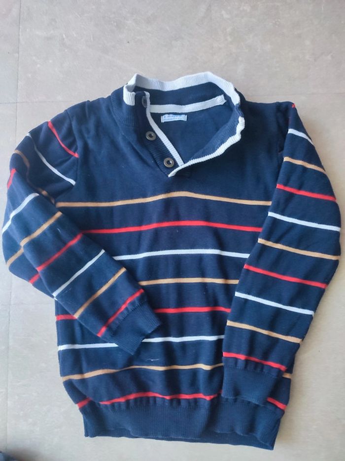 Pull hiver Mayoral et jean gris taille 8 ans - photo numéro 2