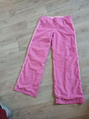 Pantalon 10 ans sport Adidas rose fille presque neuf