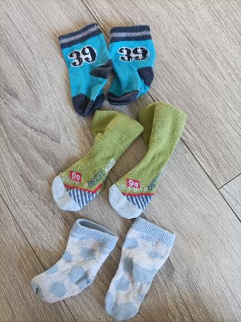 Lot 3 paires de chaussettes bébé