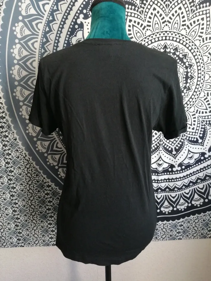 Tee-shirt noir avec logo à message 1994 / amisu / (L) - photo numéro 4