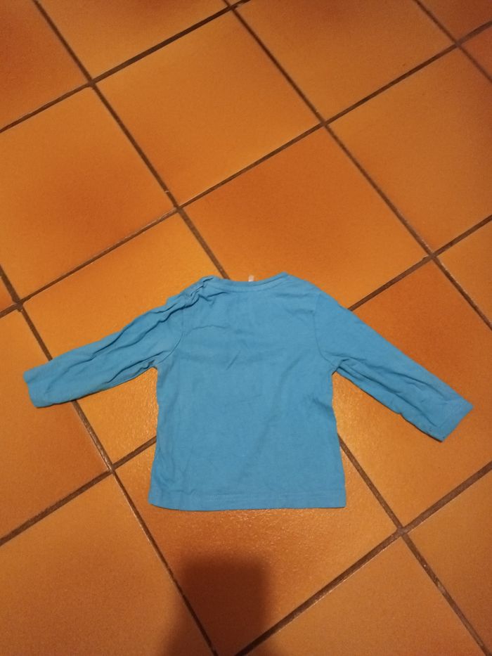 Tee-shirt manche longue orchestra turquoise - photo numéro 2