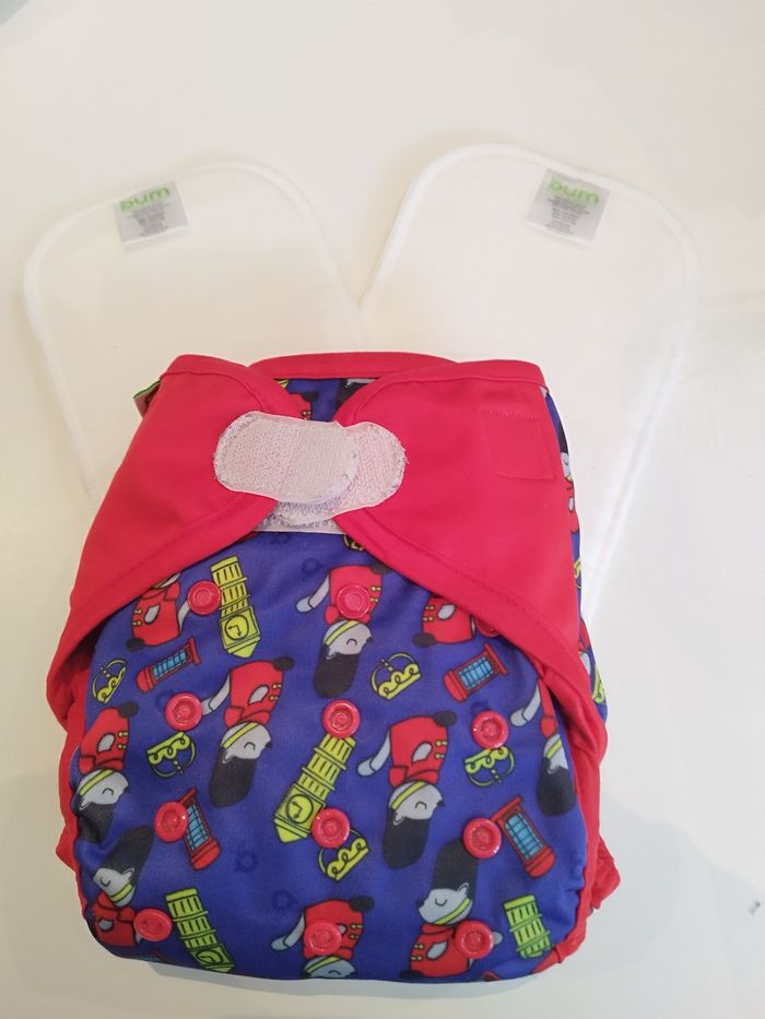 Couche lavable London et 2 inserts Bum Diapers