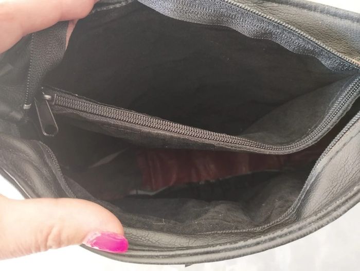 Sac à main vintage en croûte de cuir neuf - photo numéro 4