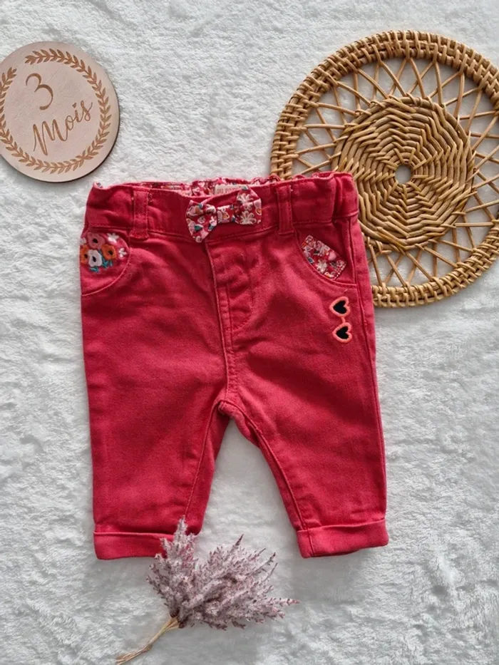 Ensemble T-shirt manches longues et jean 3 mois - photo numéro 5