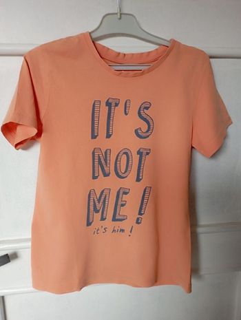T-shirt orange 10 ans
