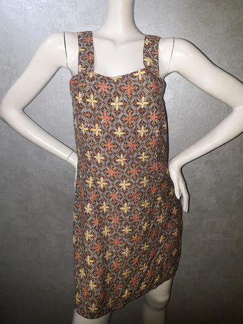 robe marron à motifs vintage kiabi taille 38