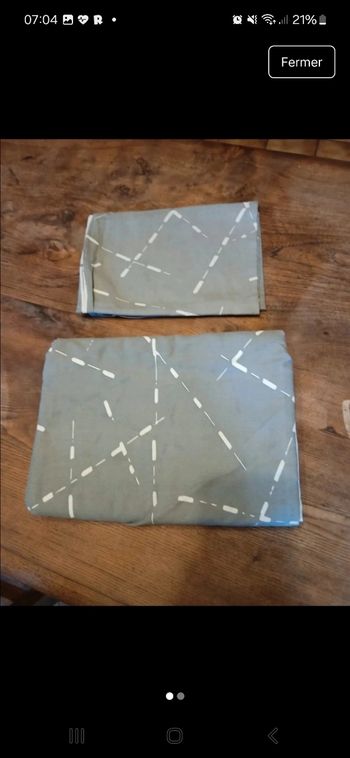 Housse de couette + taie d oreiller 1 personne 