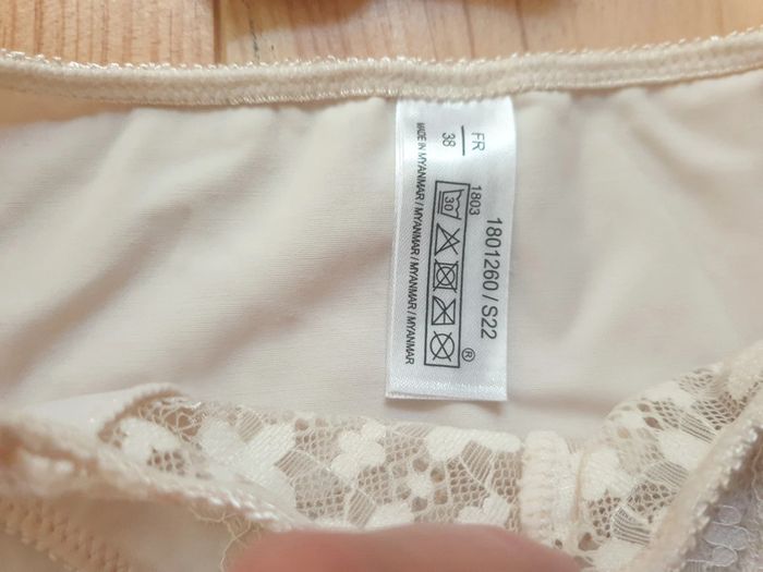 Lot de 2 culottes blanc cassé / crème taille 38 - photo numéro 2