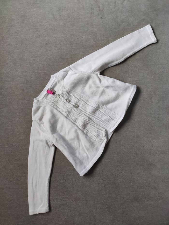 Gilet blanc orchestra 6 mois