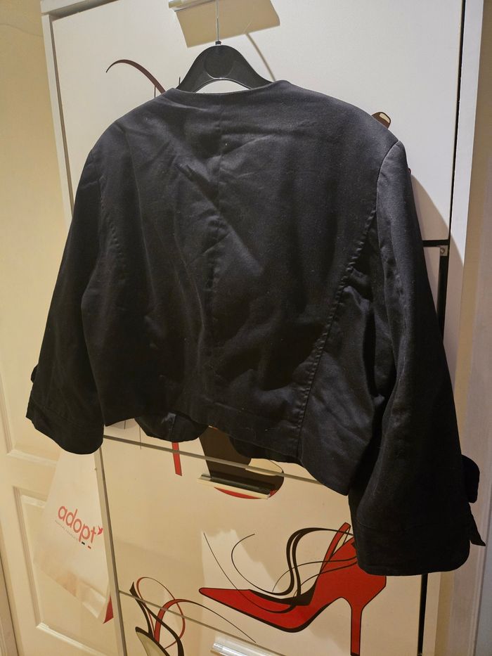 Blazer court noir à manches 3/4 T.44 Bonprix - photo numéro 3