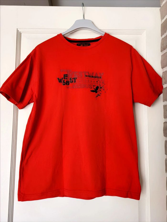 T-shirt 100% coton rouge Winchester - Comme neuf
