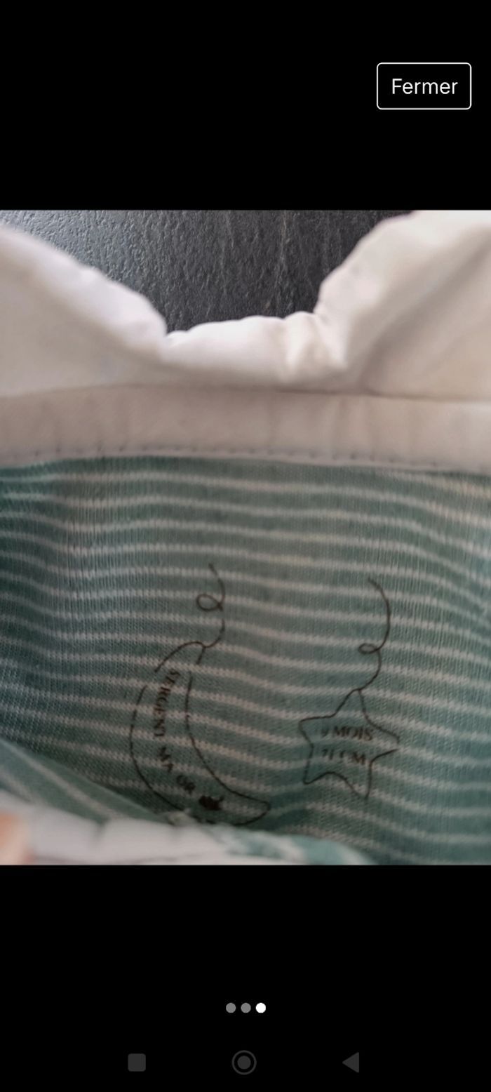 Pyjama sergent major velours 9 mois - photo numéro 3