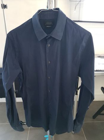 Chemise Zara bleu marine