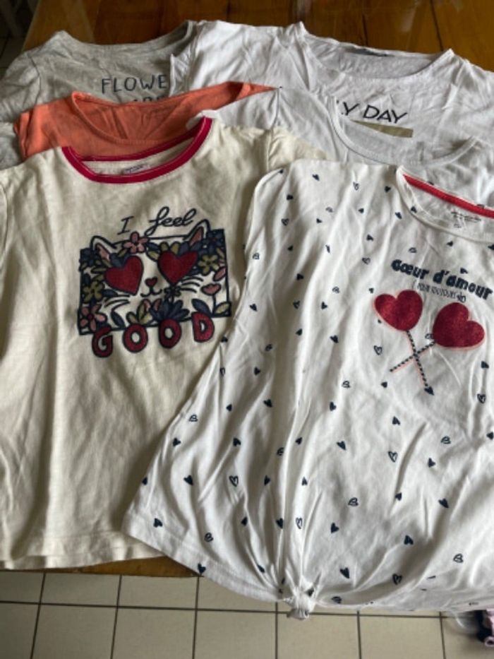 Lot tee shirts fille