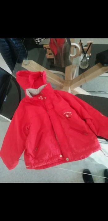 Blouson rouge interieur polaire Fille Dorotennis Taille 8 ans