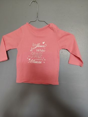 Tee-shirt manches longues fille taille 18 mois