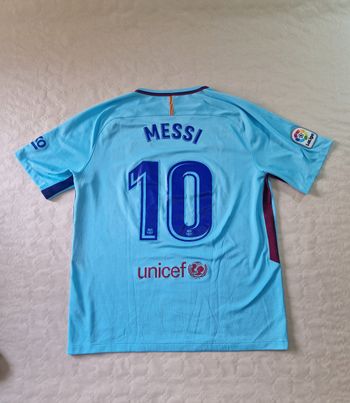 Tee-shirt  / Maillot  , homme , football  Nike  , Fc Barcelone 2017 - 2018  , Lionel Messi