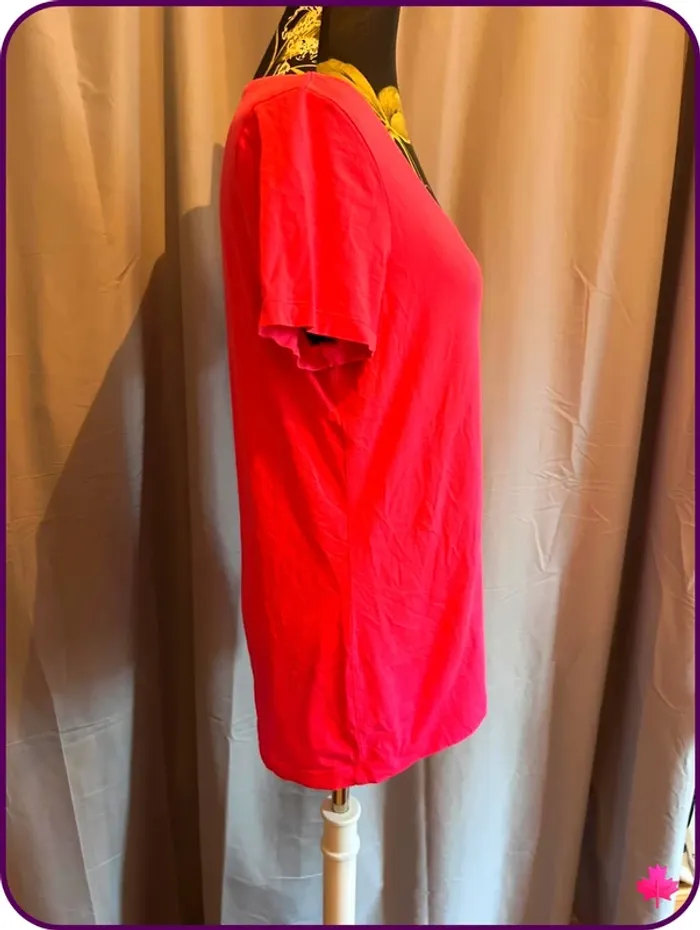 T-shirt basique M.S.mode, Taille M, rose fuchsia - photo numéro 2