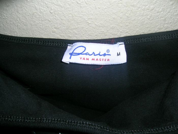 Top débardeur noir thème corse "PARIS" taille M neuf - photo numéro 4